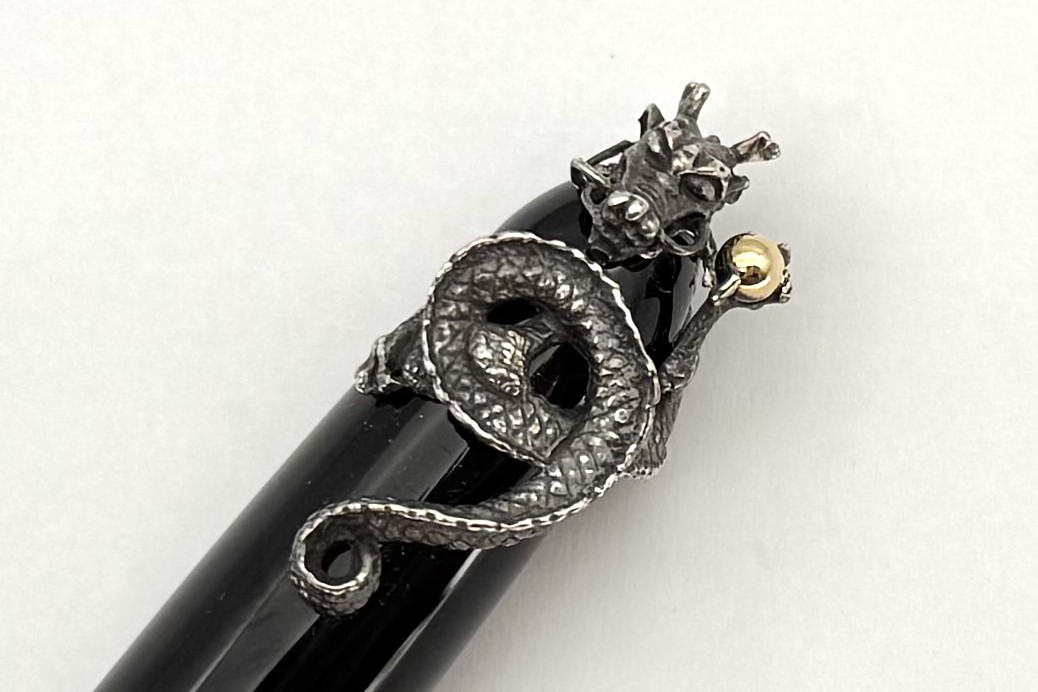 NakayaWriterPortableKuroRoiroFPFumigatedDragonJewelStopper_I